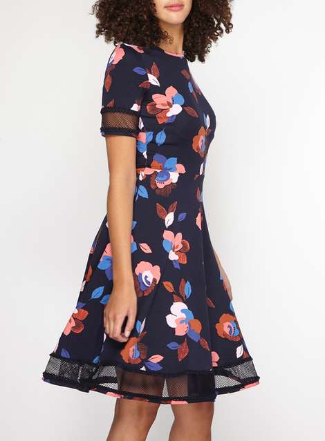 **Tall navy floral dress